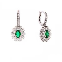 Earrings Crivelli Woman SMERALDO in Gold Smeraldo 0.83 Ct 024-1917 - 024-1917